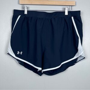Under Armour Women's Heatgear Elastic Waist Drawstring Running Shorts Size XL